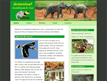 Tablet Screenshot of greenleaftour.com